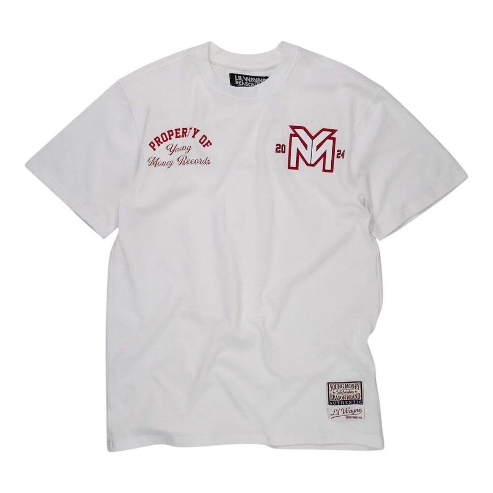 Lil Wayne Property Of Young Money T-Shirt Tee White Weezy Rap Men's